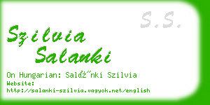 szilvia salanki business card